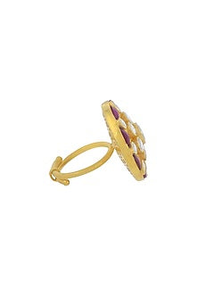 Gold Plated Ring In Sterling Silver