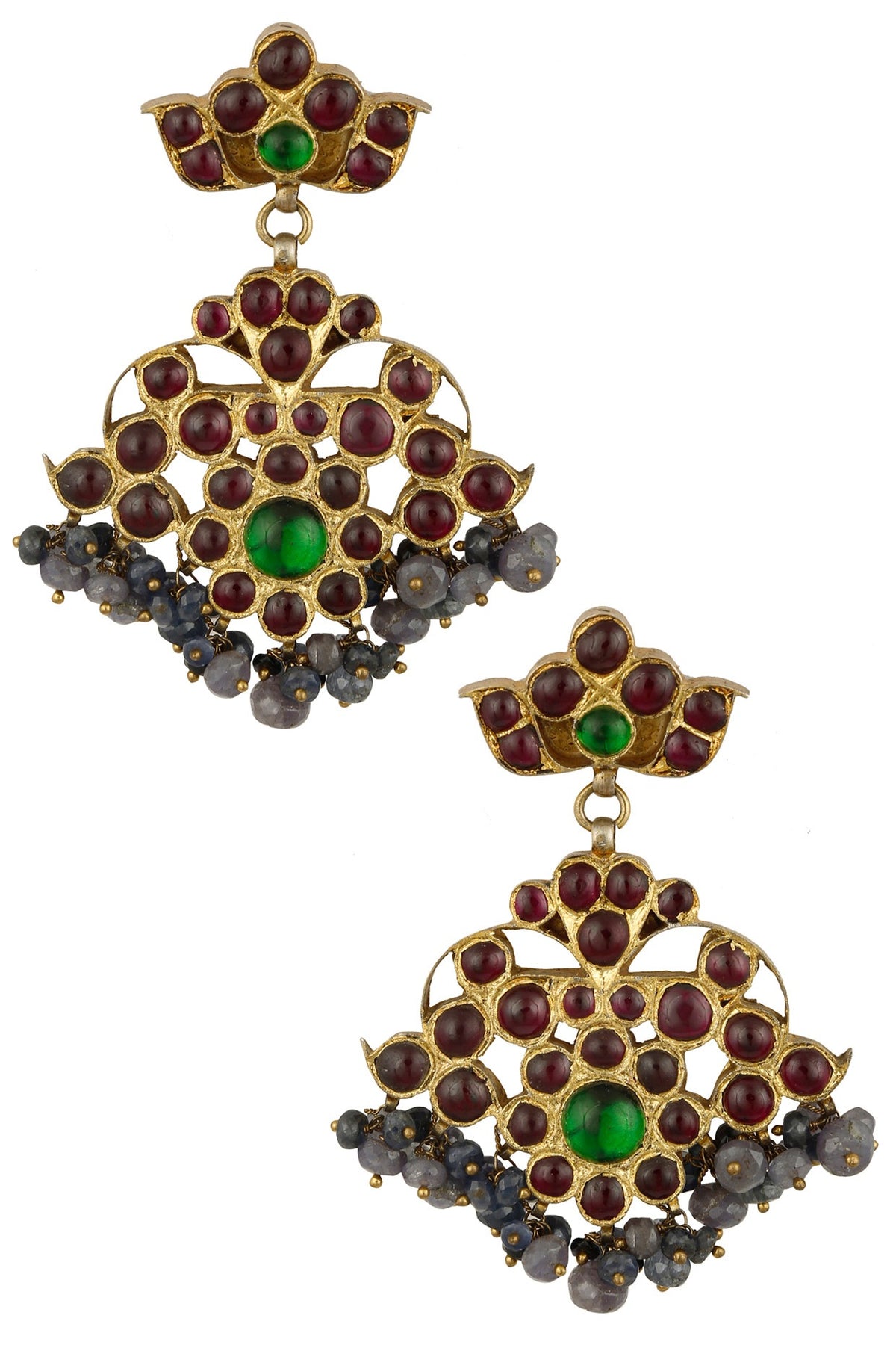 Gold Leafing Dangler Earrings