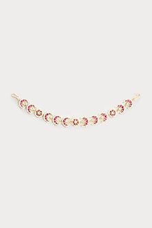 Gold Finish Kundan Polki Sheeshphool