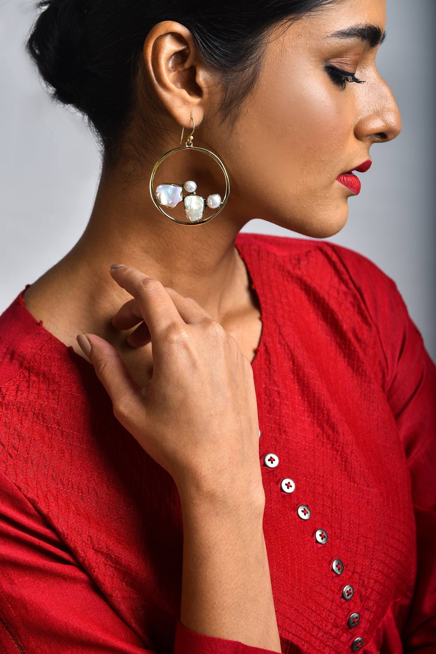 Bead Hoop Danglers