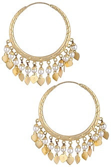 Gold plated hoop earrings