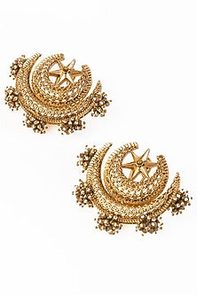 Gold Plated Faux Pearl Stud Earrings