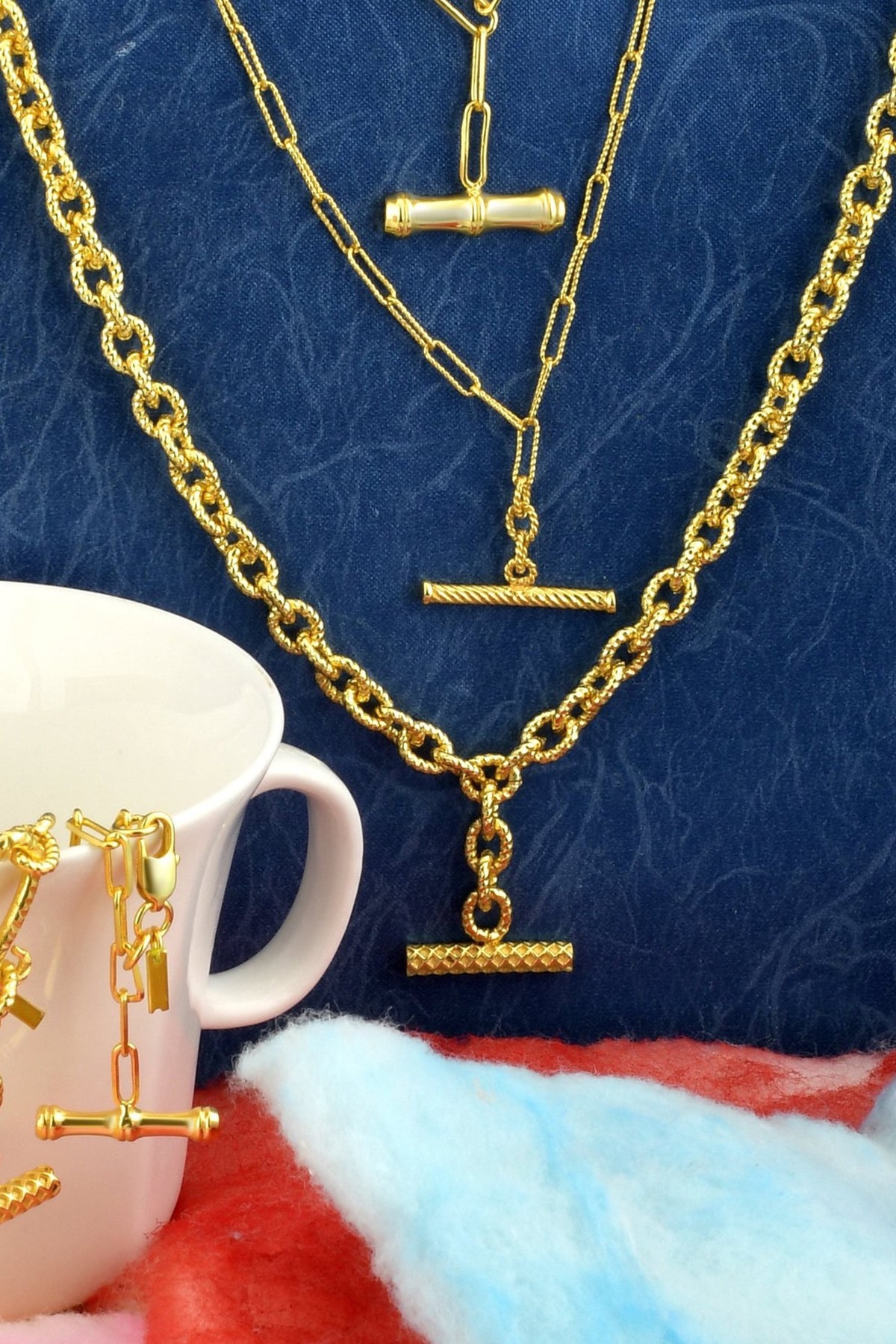 Gold Finish Handcrafted Chain Bracelet