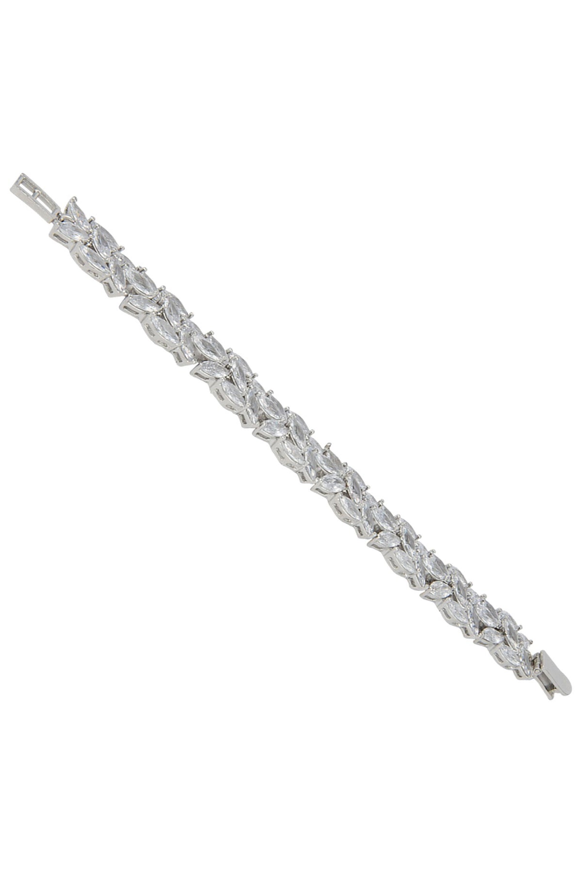 White Gold Finished Tennis Bracelet