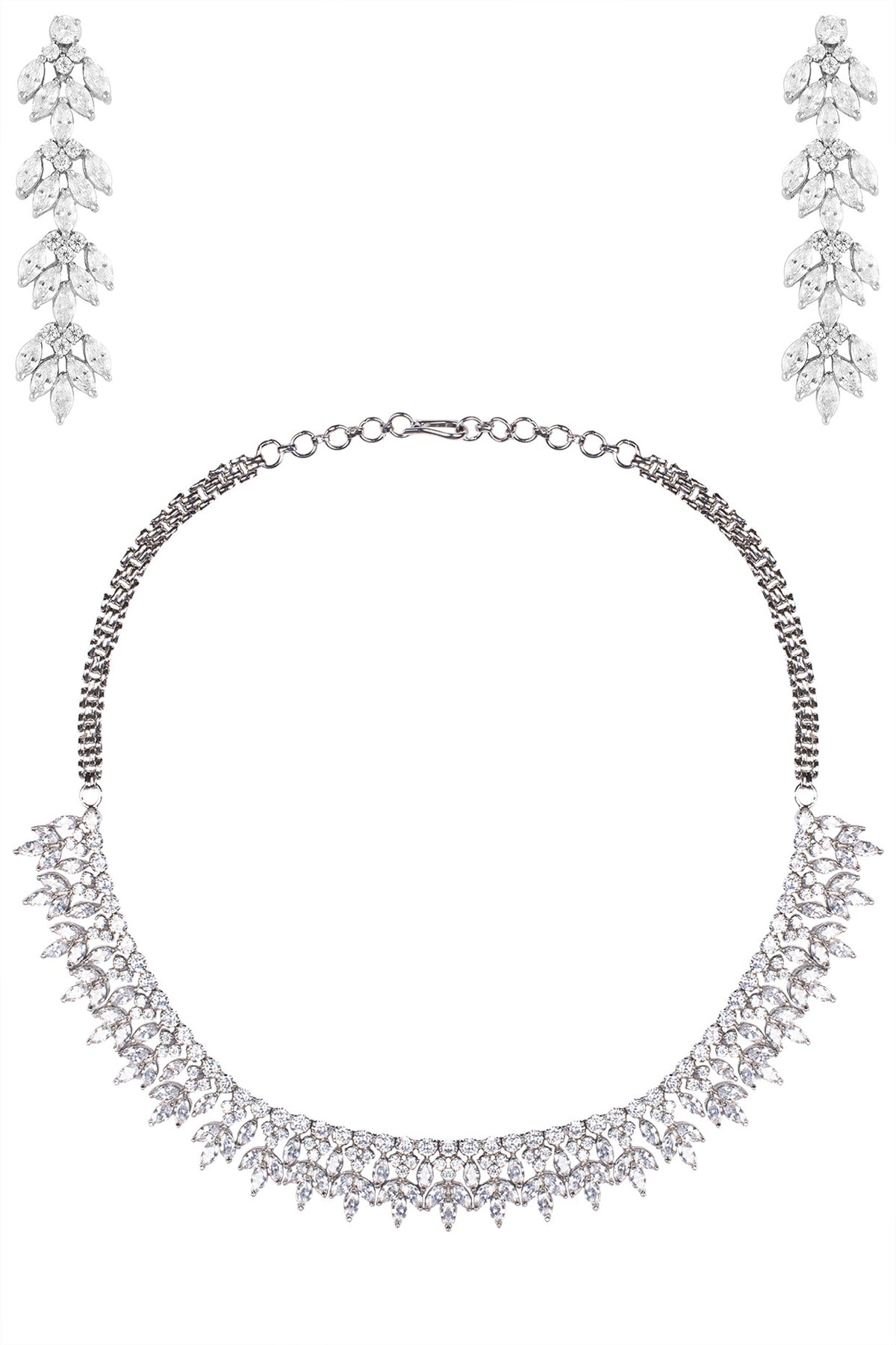 Silver Zircon Necklace