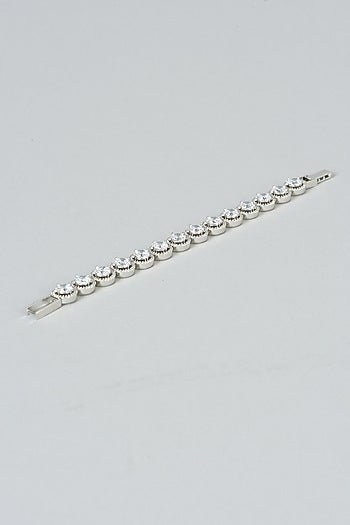 White Finish Zircon Bracelet