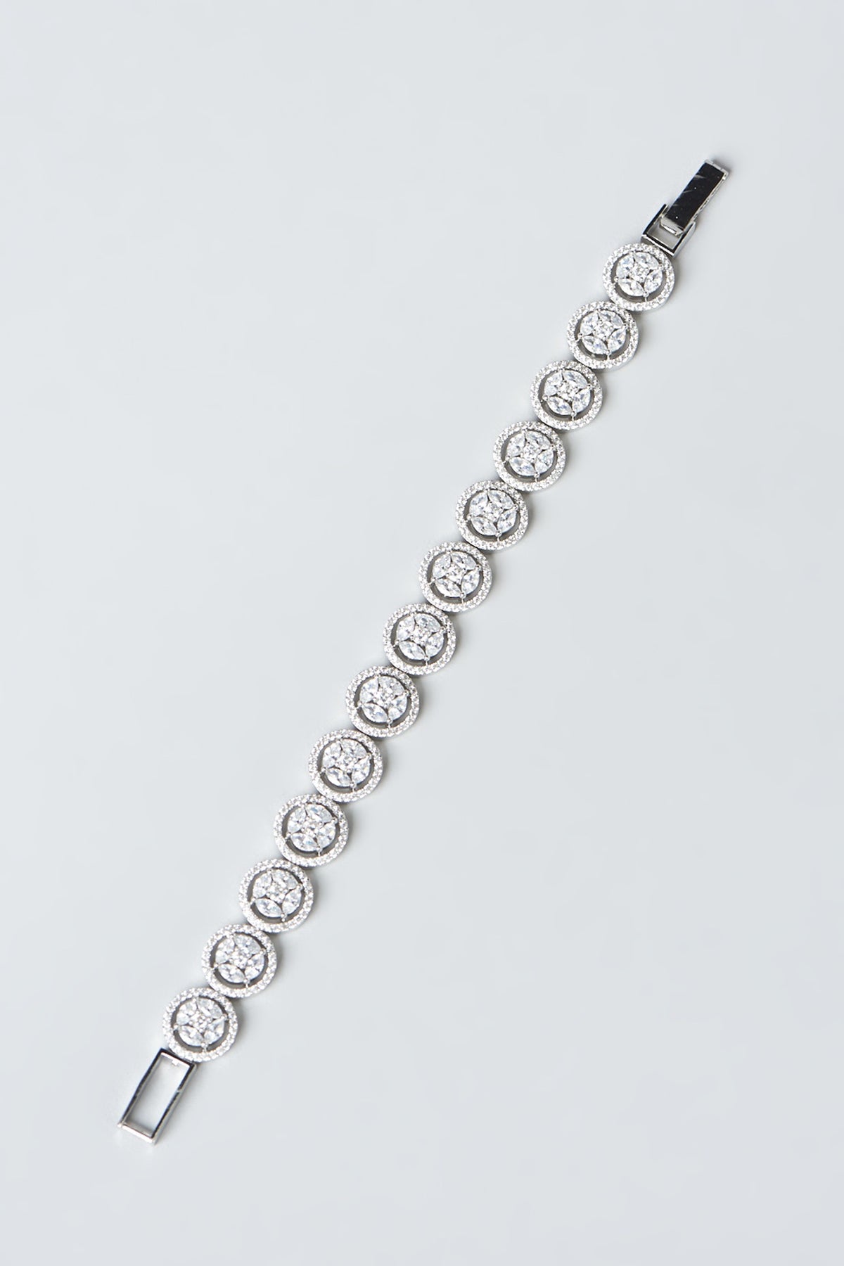 White Finish Zircon Bracelet