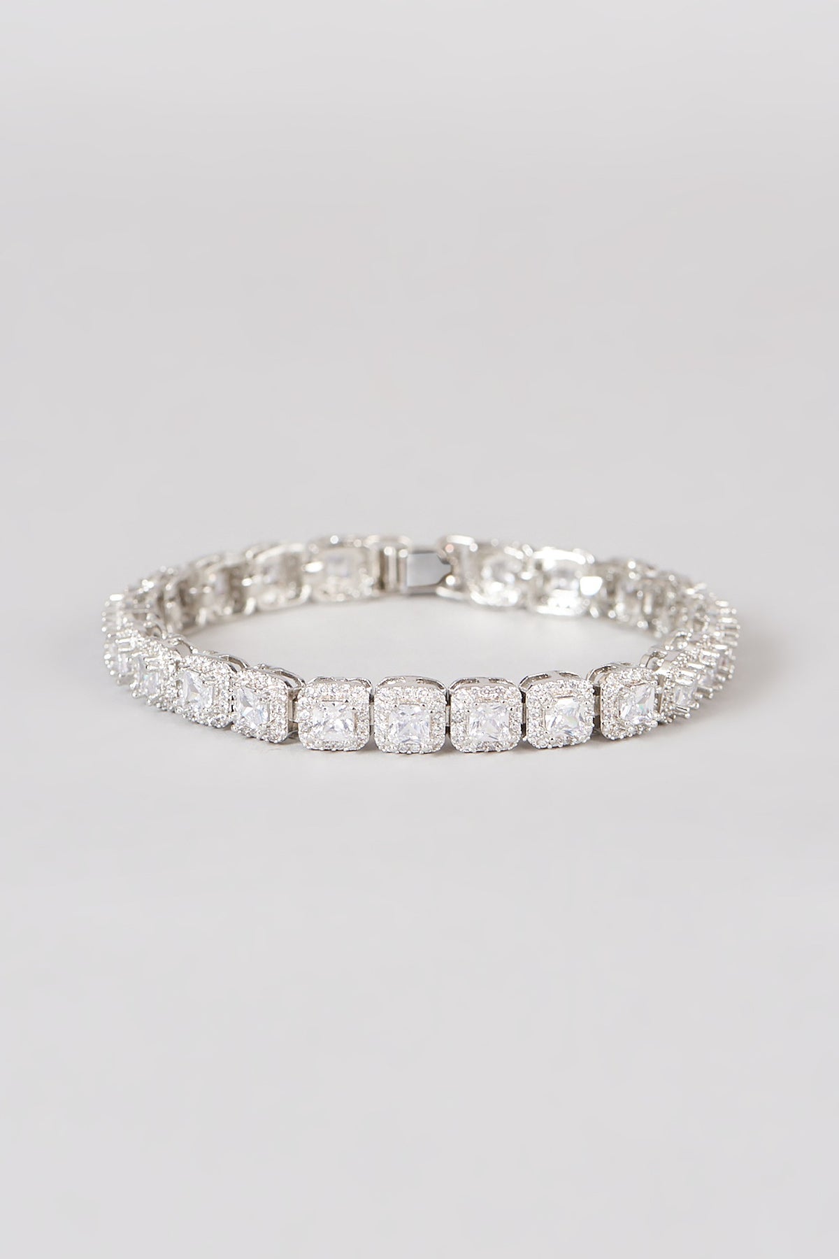 White Finish Zircon Bracelet