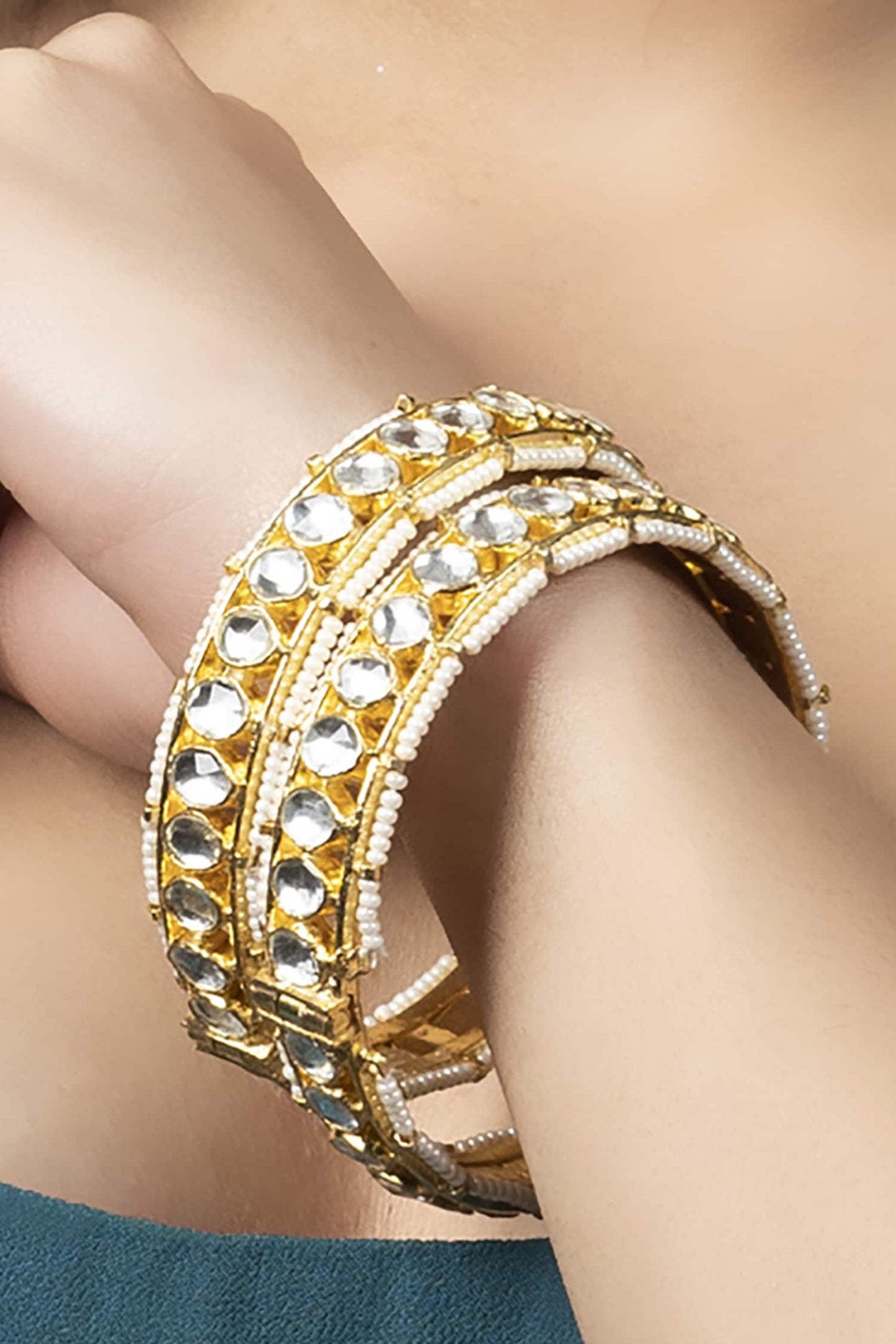 Kundan Bangles Set of 2