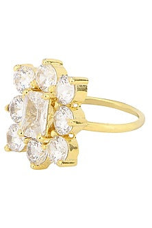 Gold Plated American Diamonds Ring