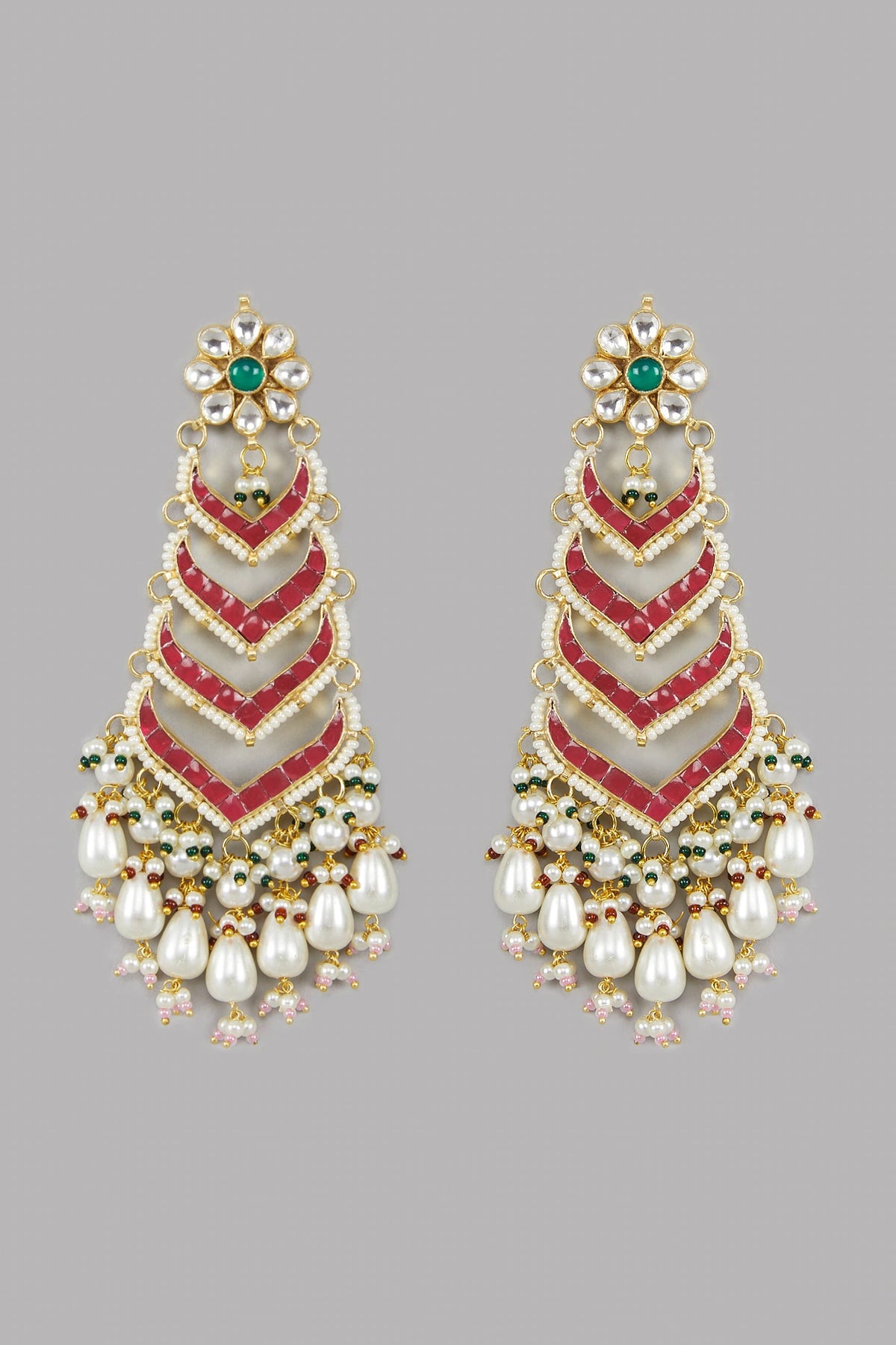 Gold Plated Kundan Earrings