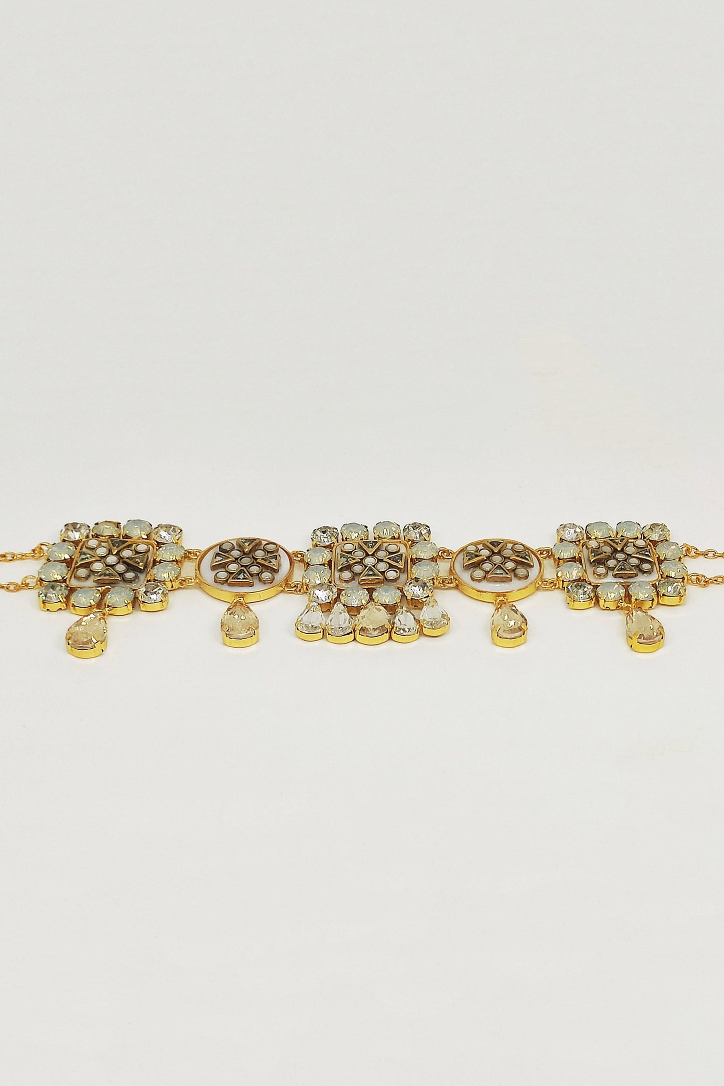 Gold Crystal & Kundan Choker