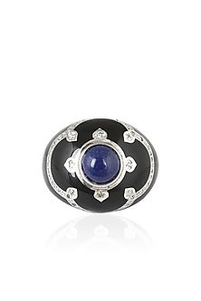 Black Resin Pantheon Ring