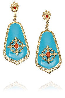Gold plated Chantilly vintage earrings