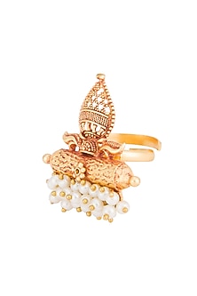 Gold Plated Pearl Ring