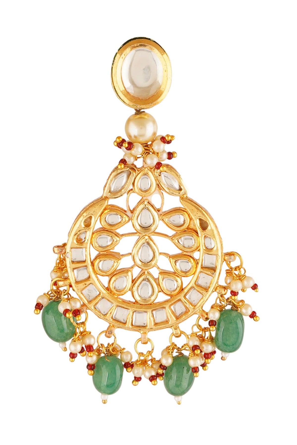 Kundan Stone Chandbali Earrings