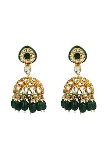 Gold Finish Meenakari Layered Necklace Set