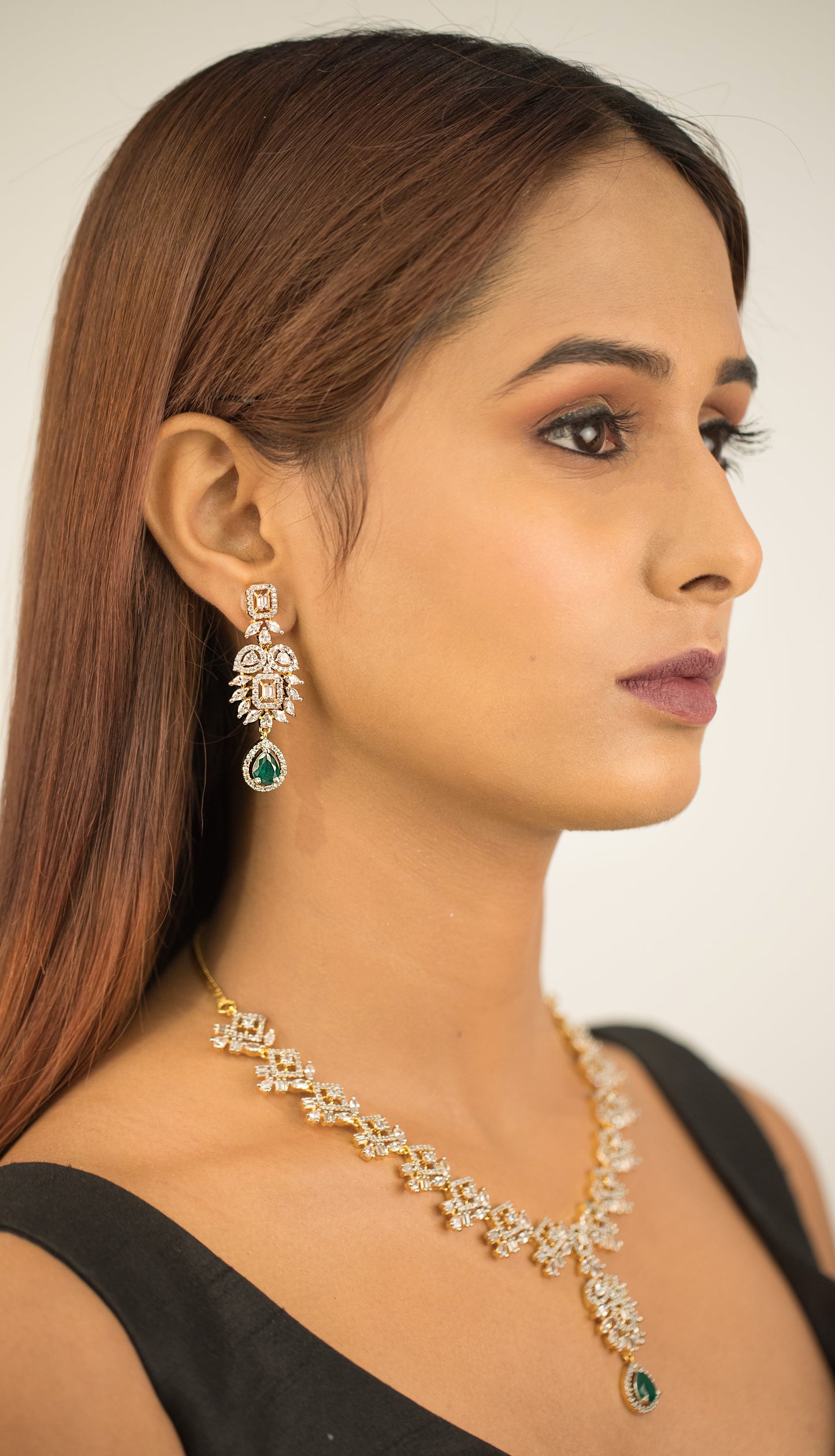 ZIRWA Diamond Necklace Set