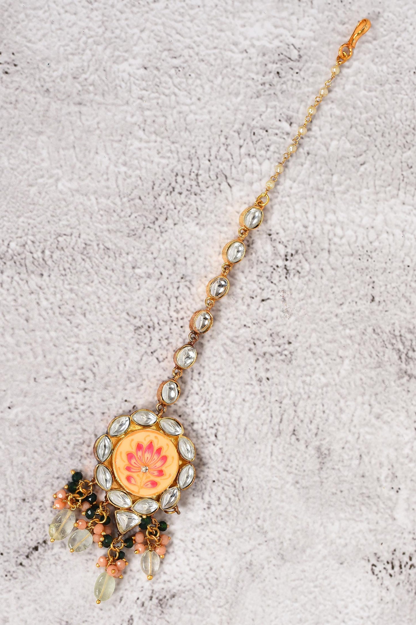 Floral Kundan Necklace Set