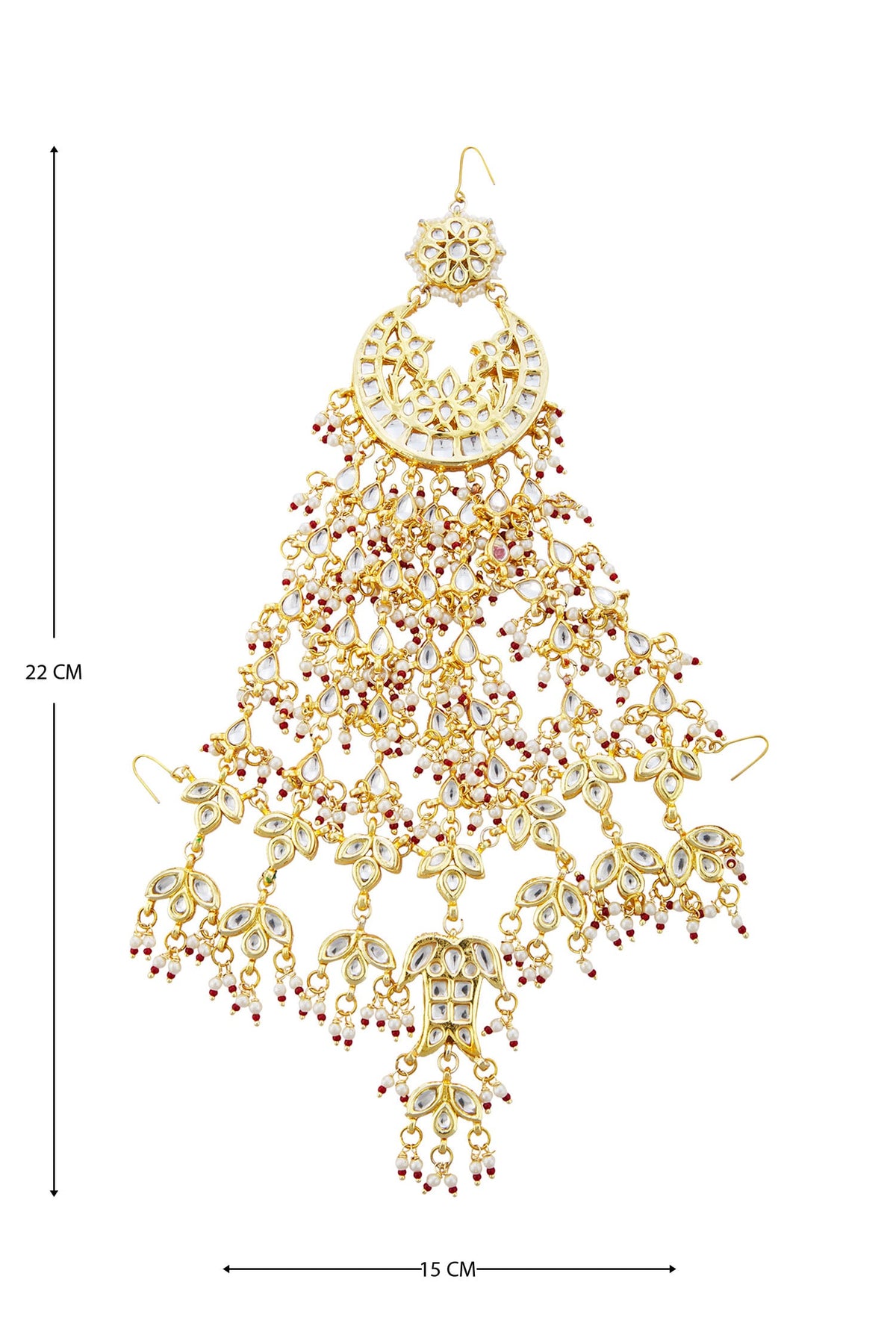 Kundan Crescent Moon Passa