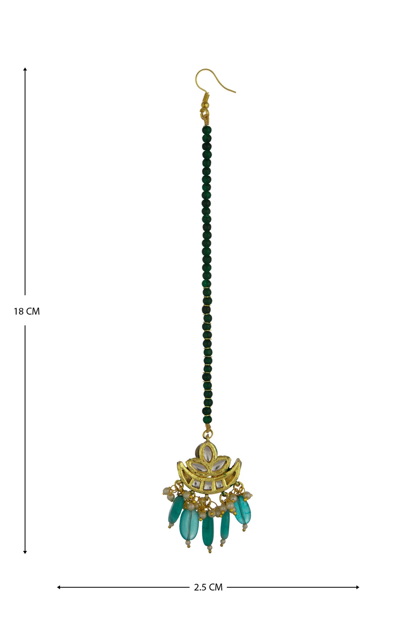 Kundan Moon Earrings