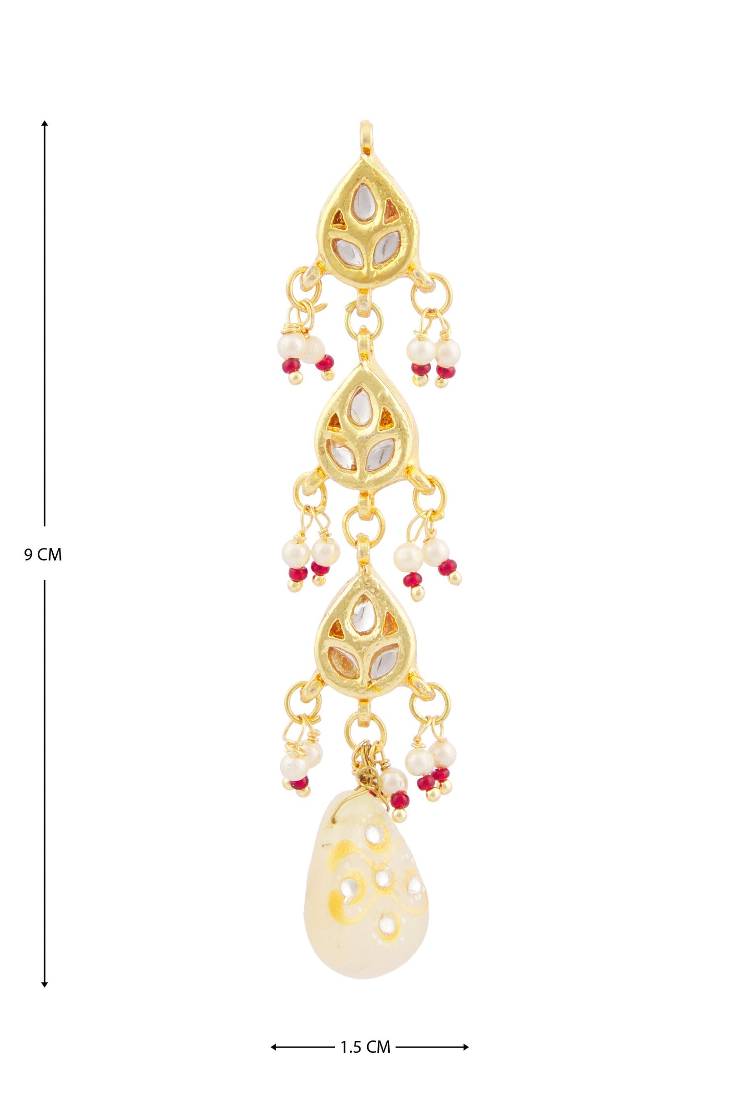 Kundan Tiered Danglers