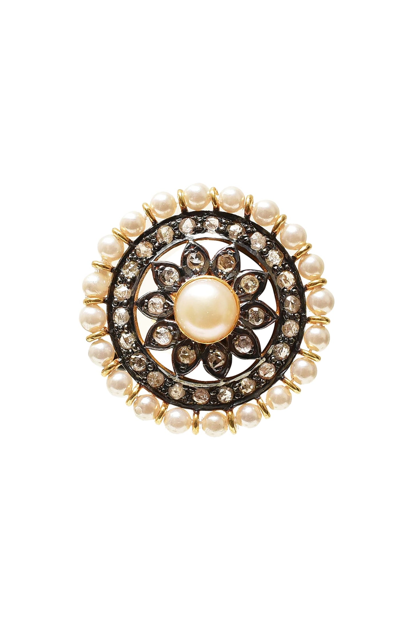 Floral Diamond Stud Earrings