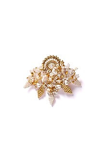 Gold Plated Beads & Pearl Ring