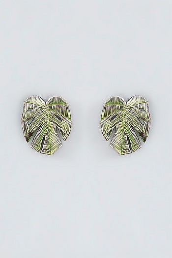 Mukaish & Zardosi Embroidered Stud Earrings