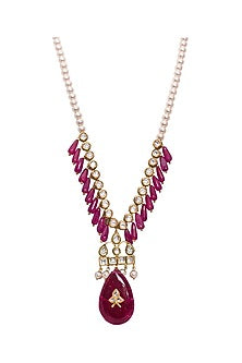 Gold Finish Jade Necklace Set