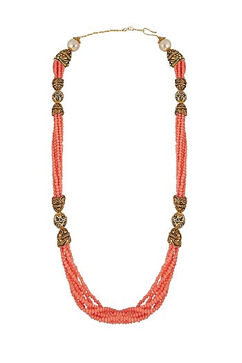 Gold Plated Multi String Necklace