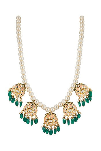Gold Plated Pearls Necklace
