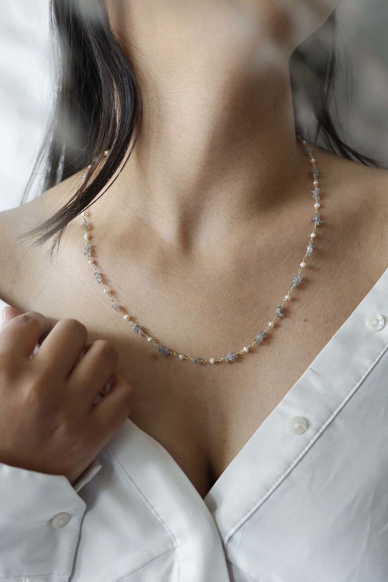 Gold Plated String Necklace