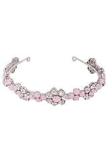 Rose and Opal Floral Crystal Embellished Headband