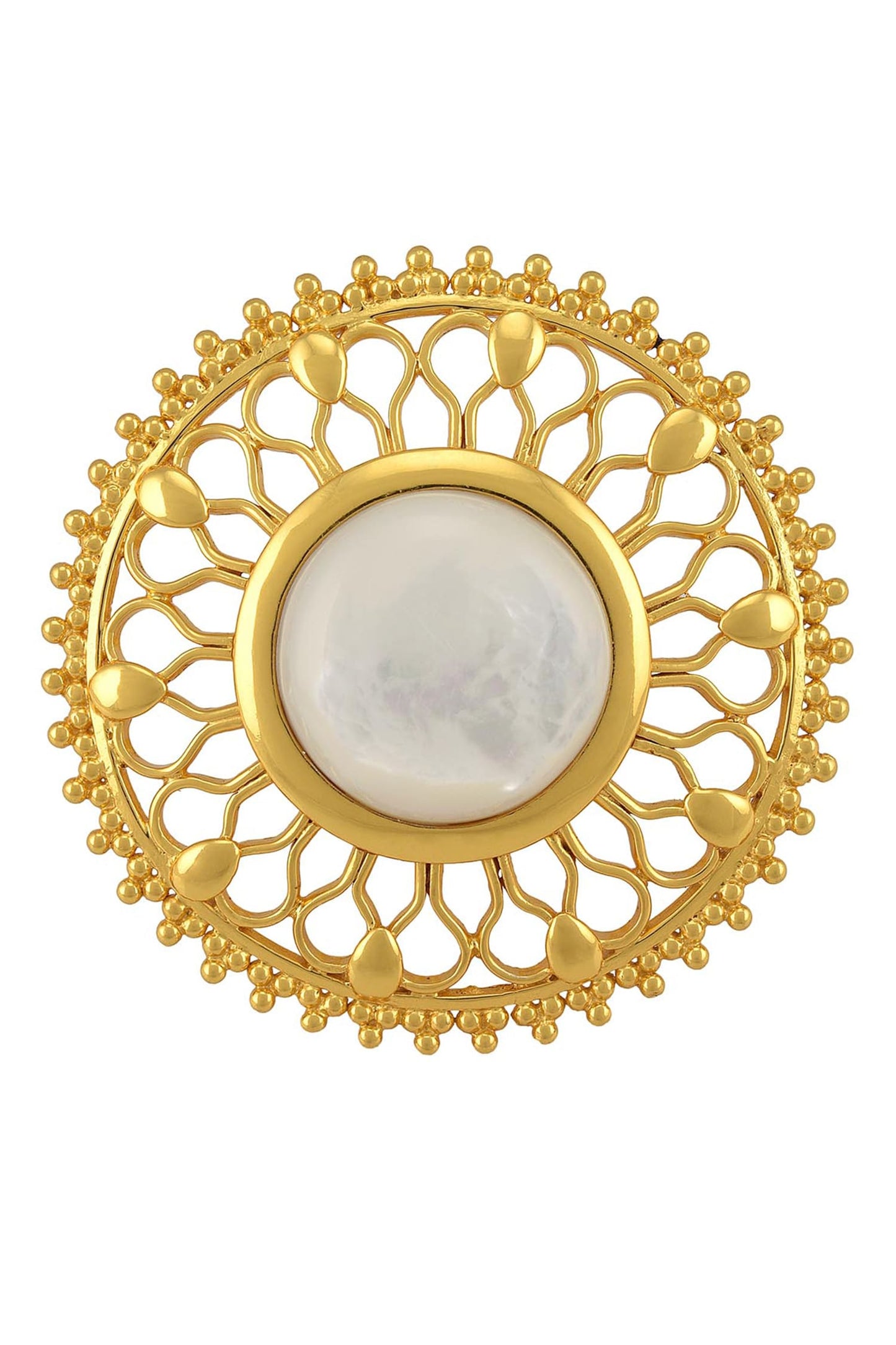 Floral Stone Ring