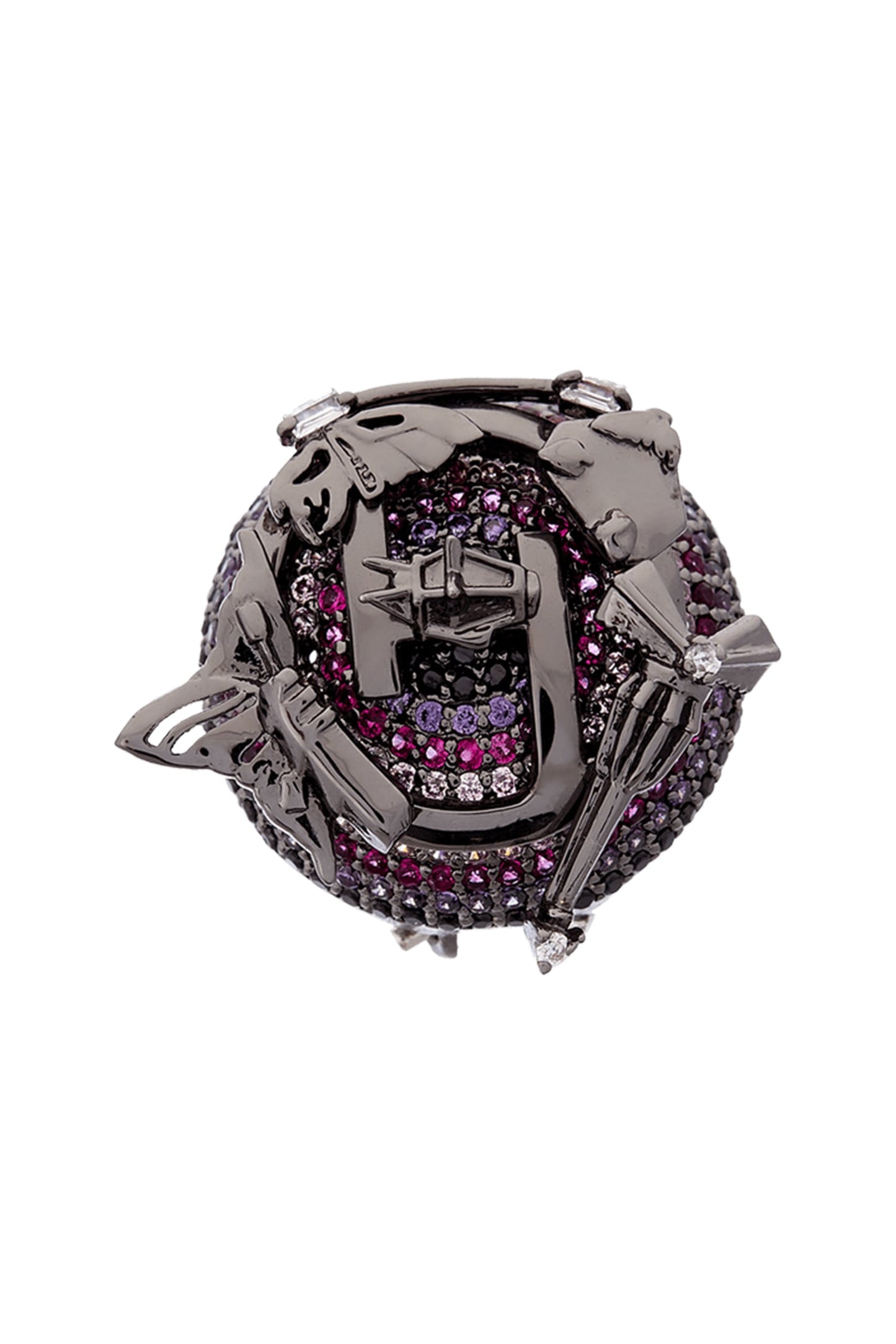 Cutwork Crystal Dome Studs