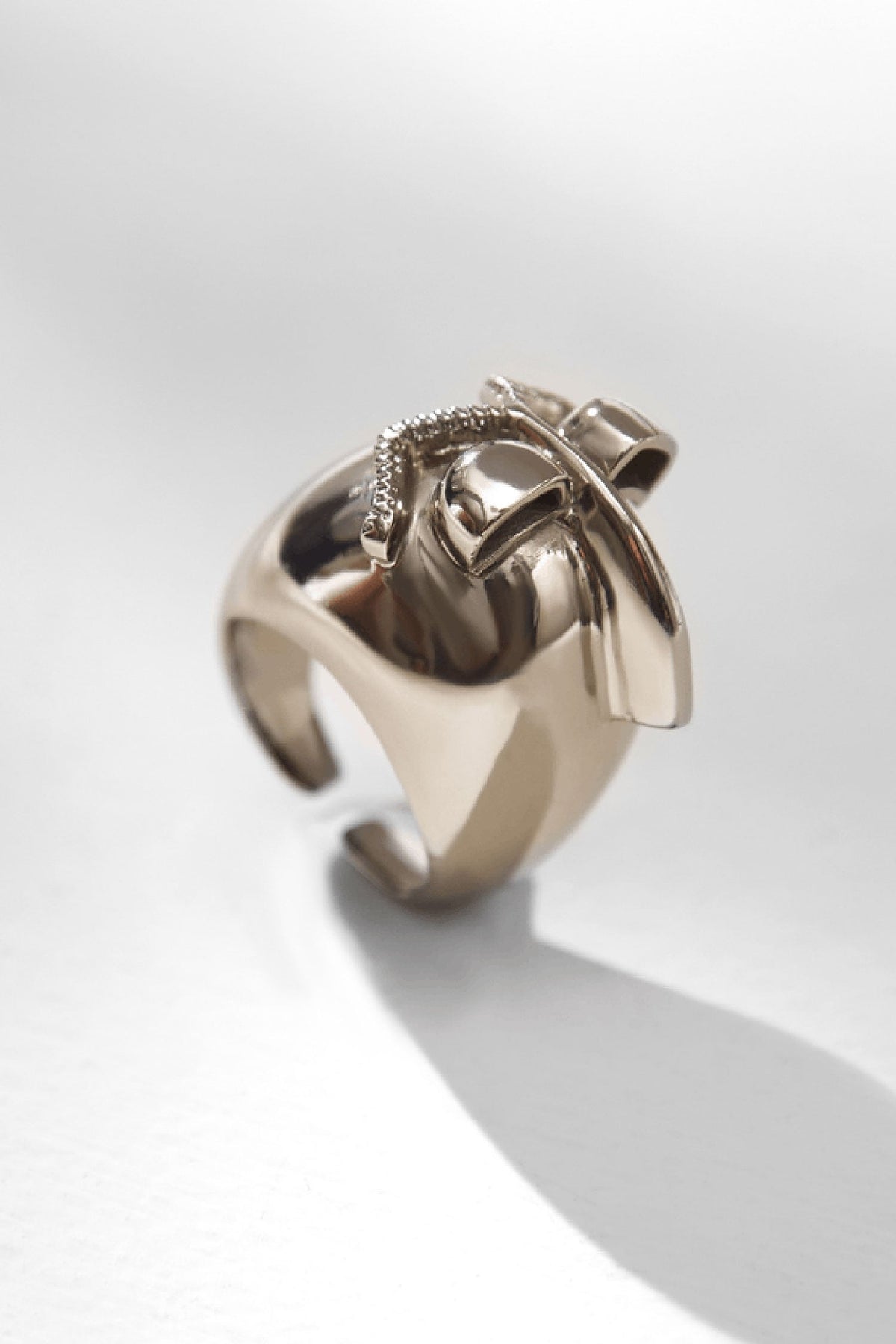 Handcrafted Silver Plated Cigar Ring