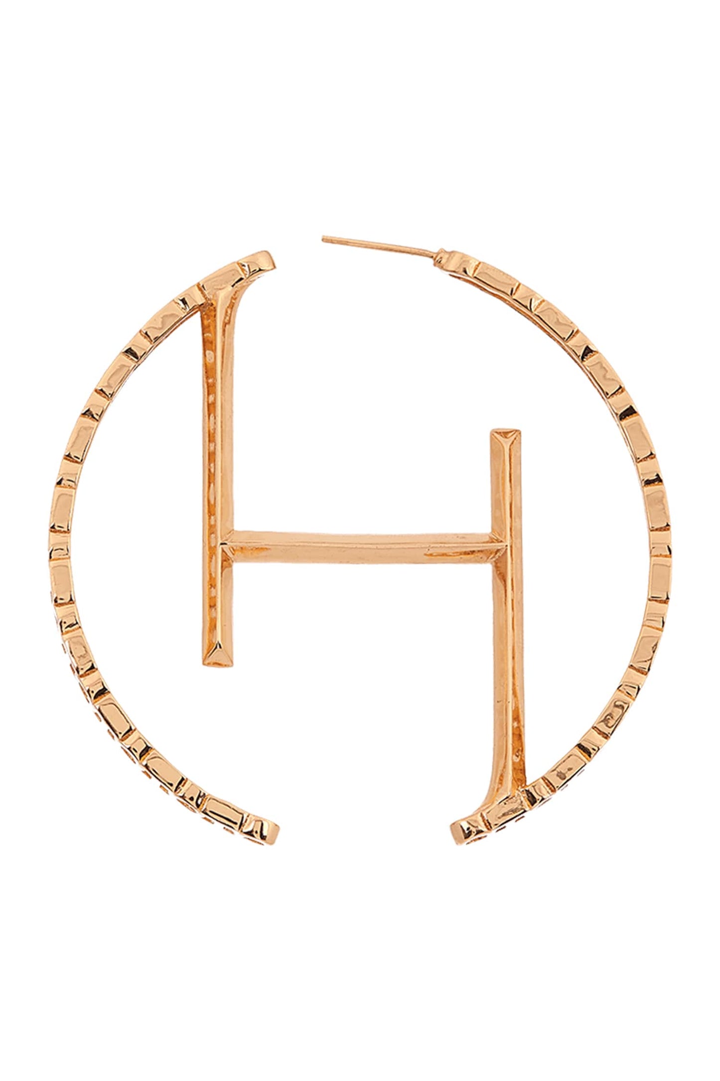 Monogram Oversized Hoops