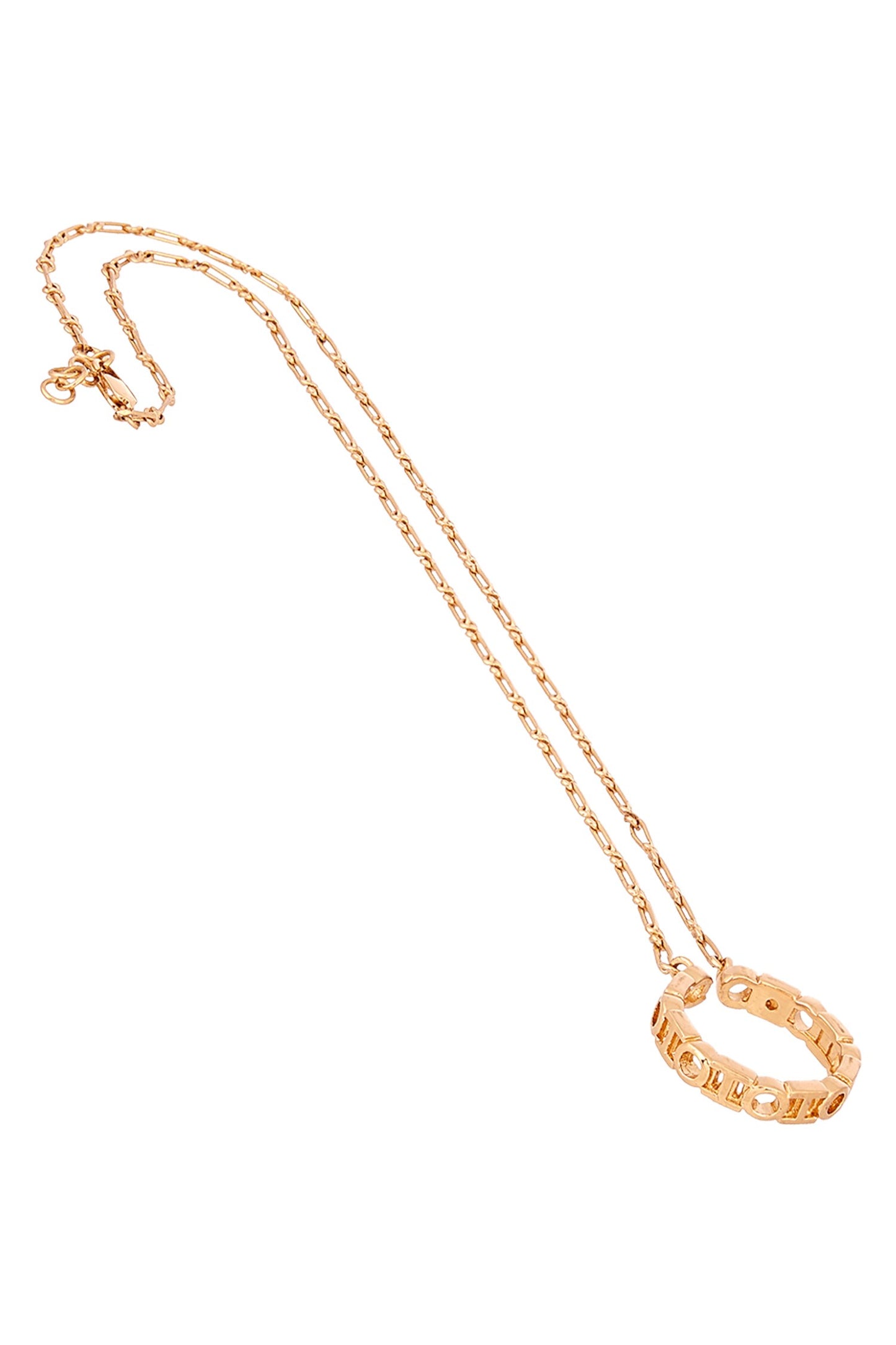 Monogram Archway Pendant Necklace