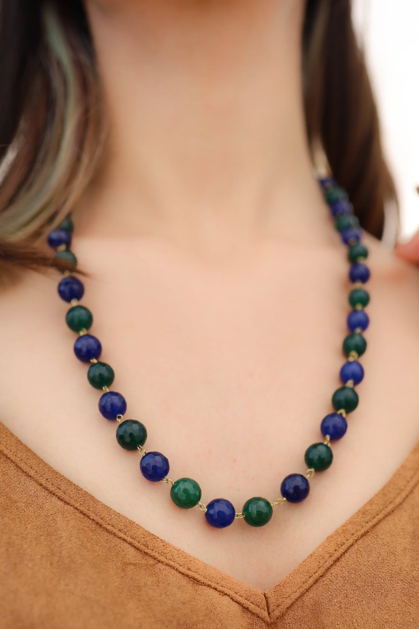 Stone Embellished Long Necklace
