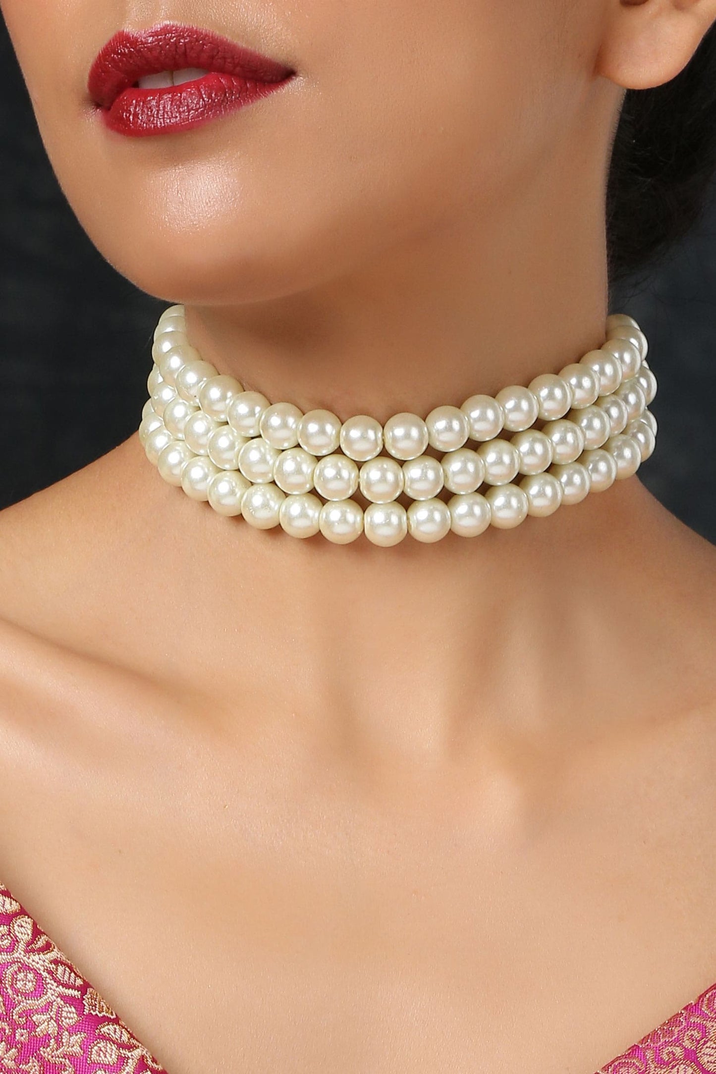 Multistrand Pearl Choker