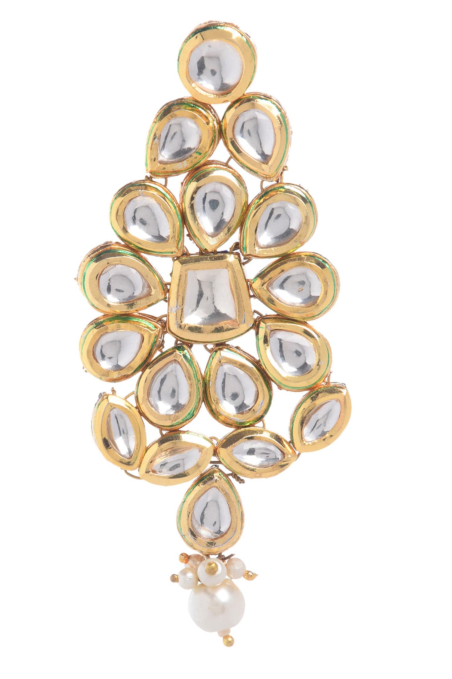Handcrafted Kundan Bead Drop Danglers
