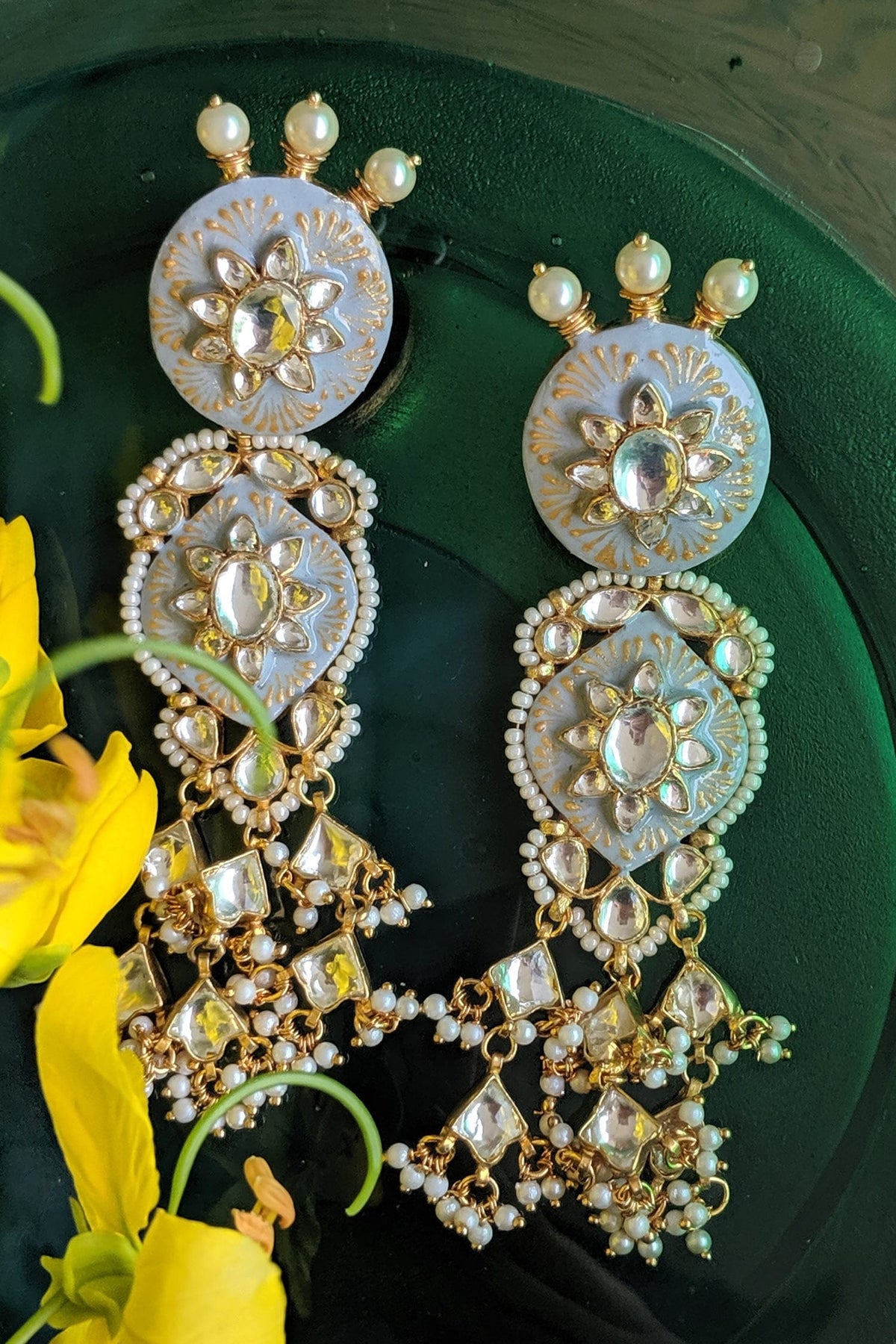 Stone Enamel Choker Set