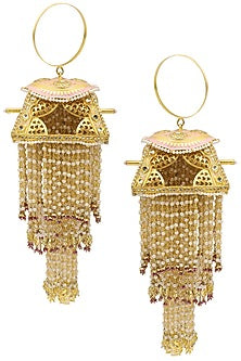Gold Plated Pink Palki Kaleeras