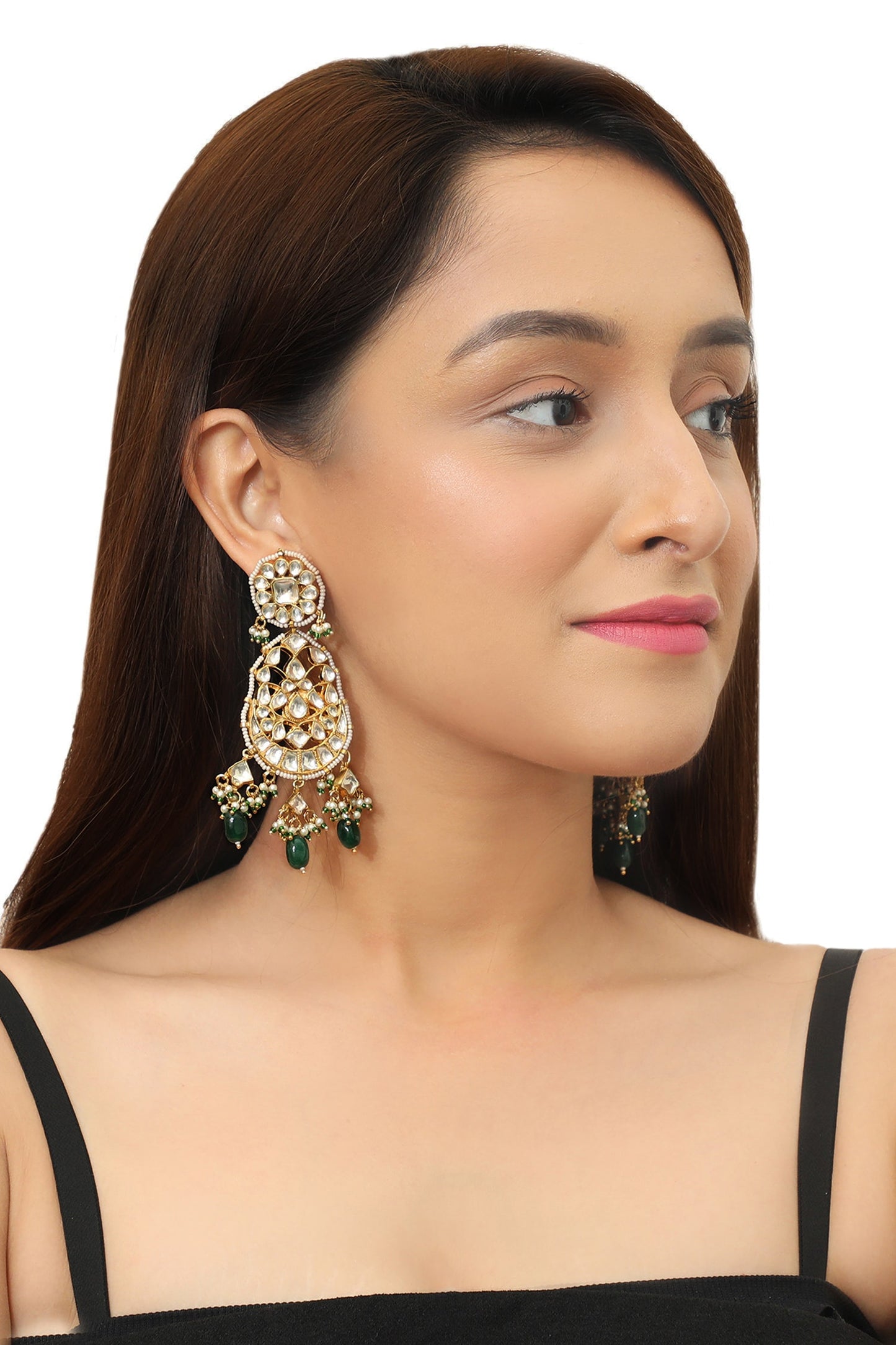 Floral Bead Drop Chandbalis