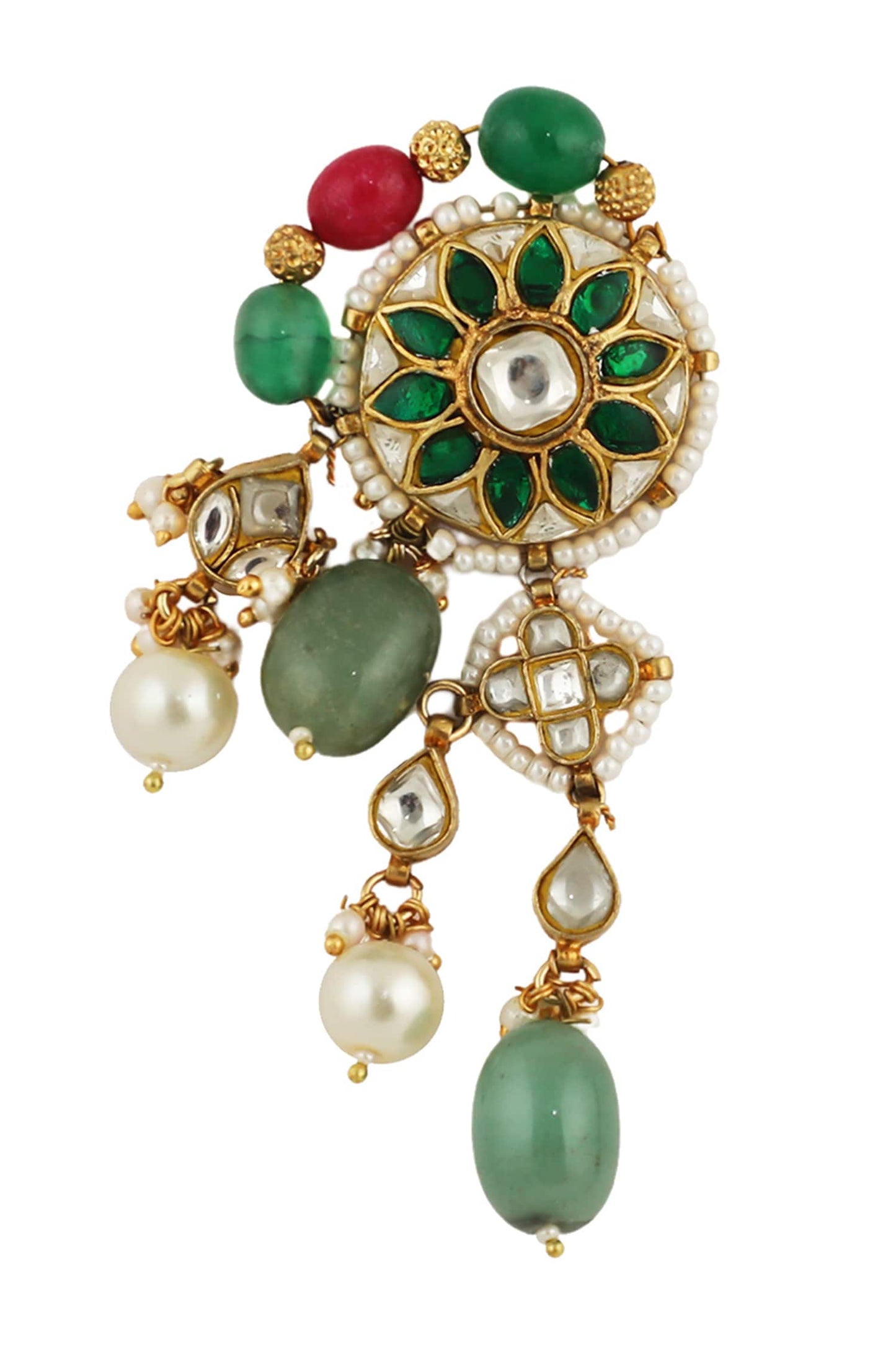 Stone Embellished Dangler Earrings
