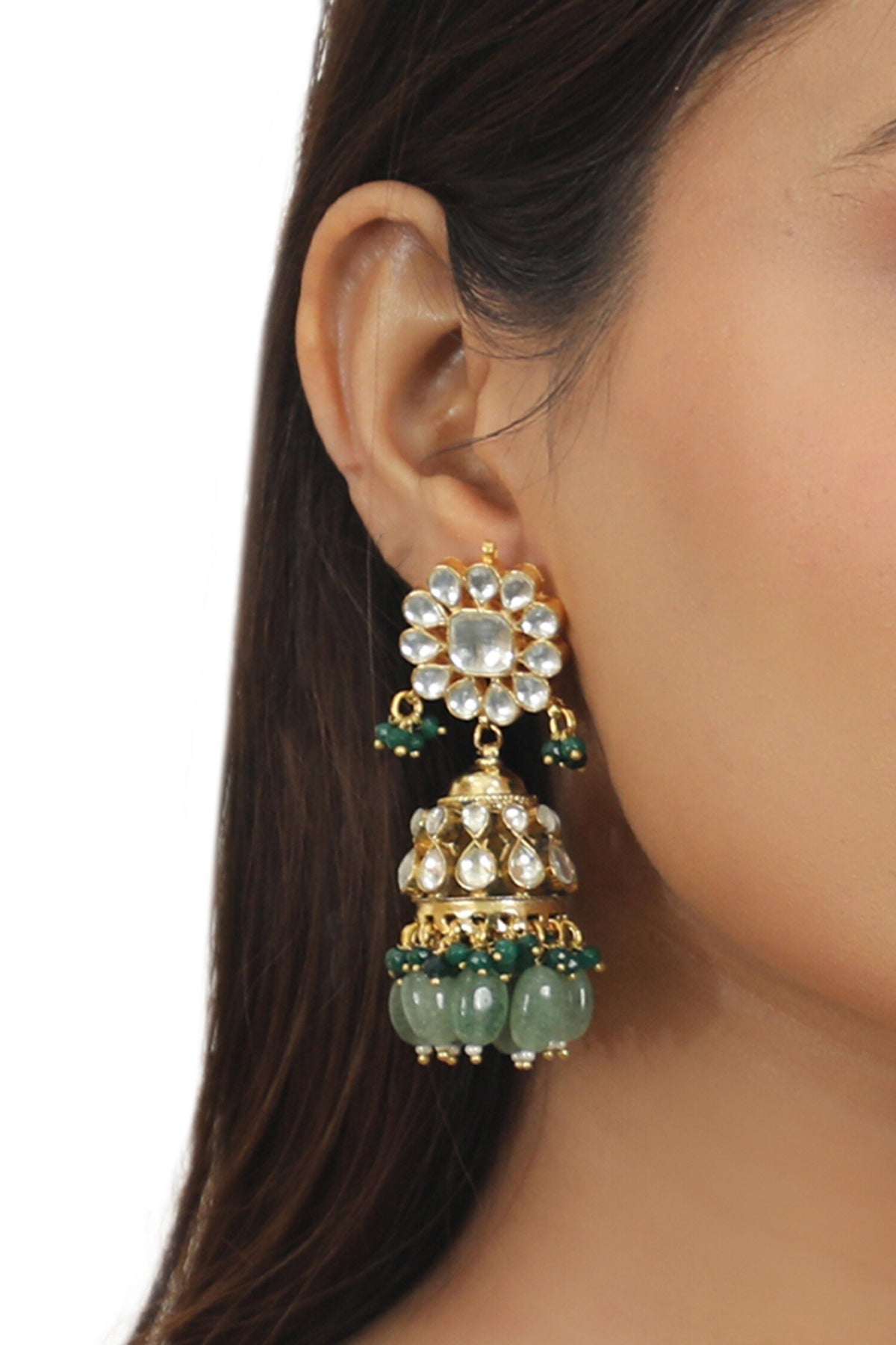 Floral Motif Jhumkas