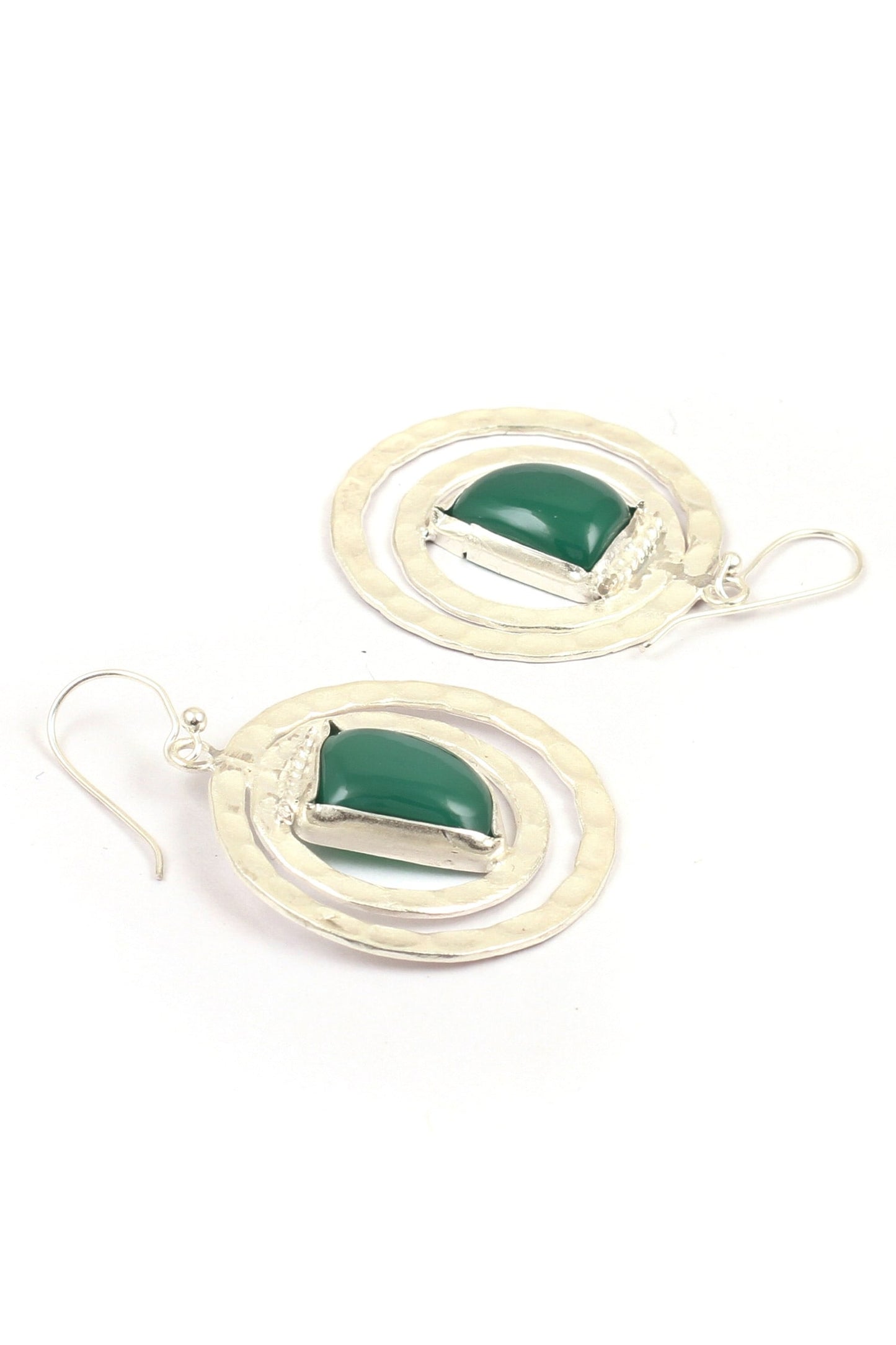 Handcrafted Tiered Stone Hoops