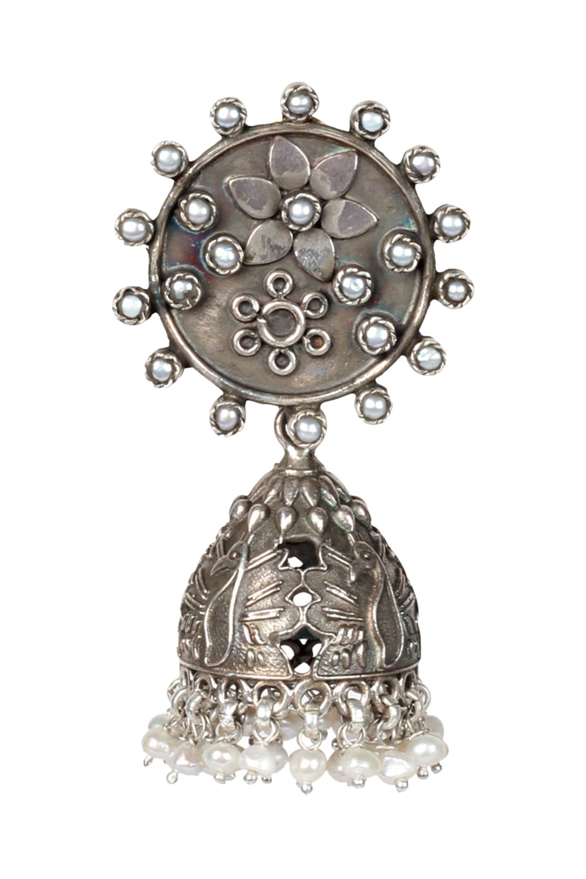 Handcrafted Bead Drop Jhumkas