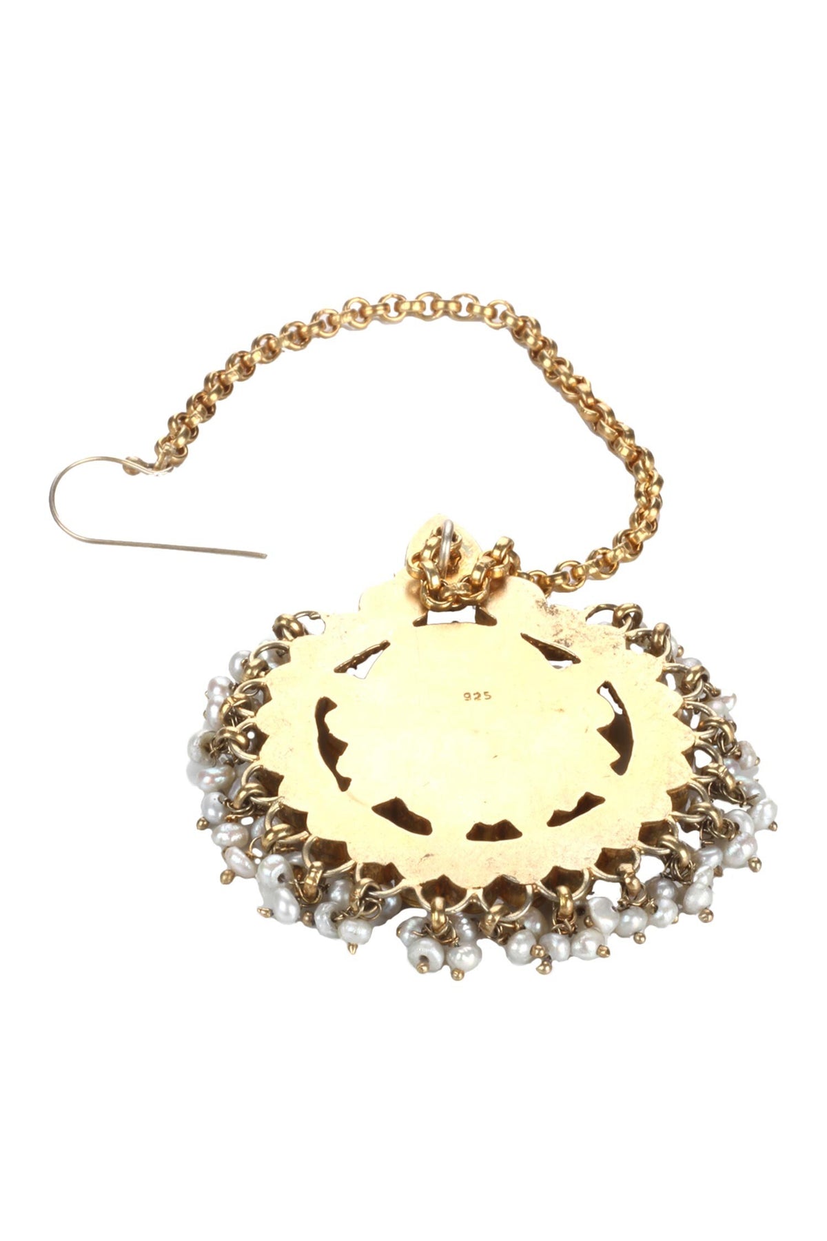 Handmade Bead Drop Maangtikka